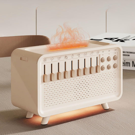 AetherMist™ 3-in-1 Flame Diffuser + White Noise Humidifier.